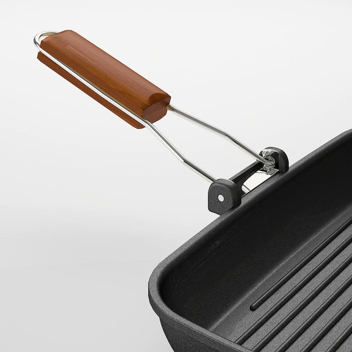 IKEA GRILLA Grill pan, black, 36x26 cm