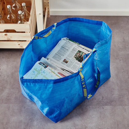 IKEA FRAKTA Carrier bag, large, blue, 71 l