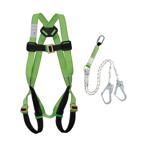 Qb full body harness pn-11 c/w twin rope 1.5m