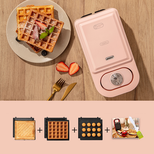 3 in 1 sandwich maker pink