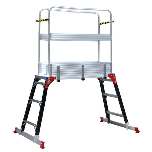 Fiberglass platform ladder cx-120 123cm