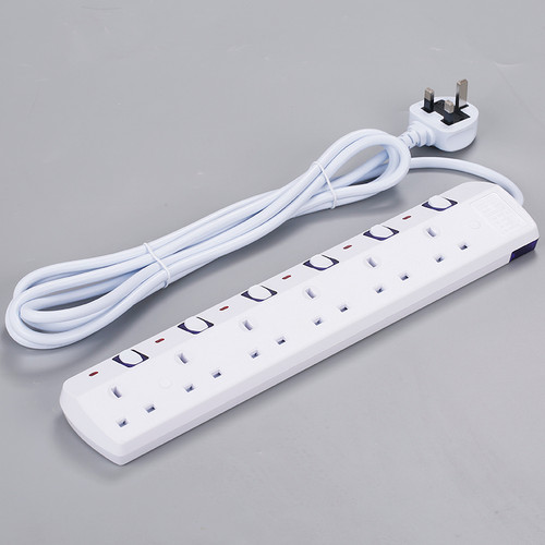 6 Way Extension Socket 3m