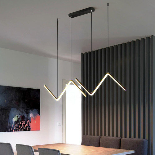 Arrow pendant light 90cm black