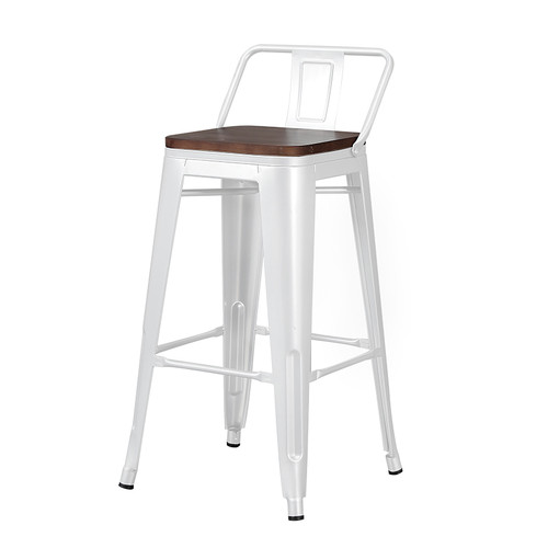 Solid wood & metal high chair 65cm