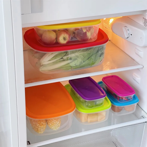 7pcs rainbow food container set