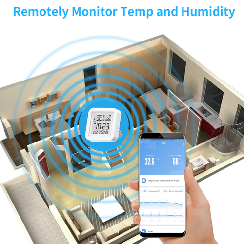 Tuya WiFi smart thermometer & humidity sensor