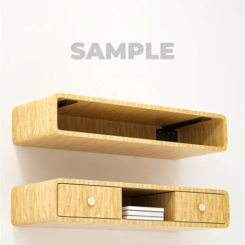 Shelf bracket 8" black