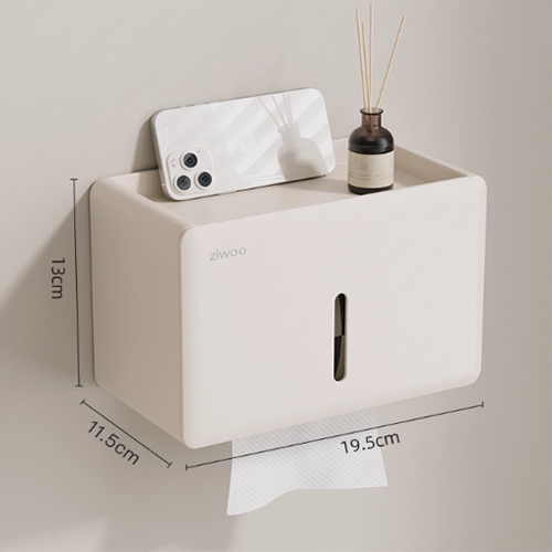CREAM WHITE-TISSUE HOLDER