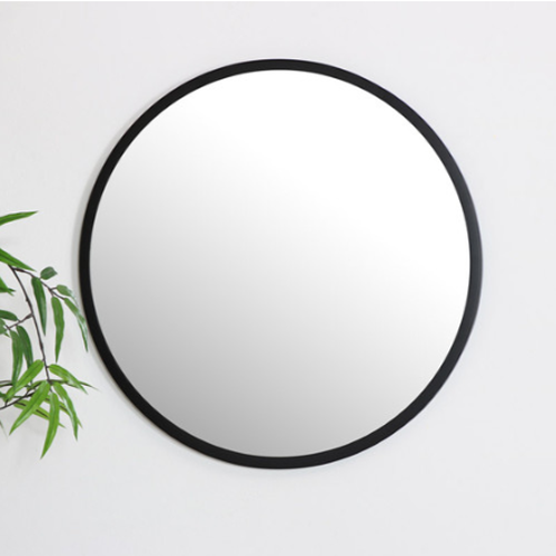 ROUND MIRROR 60CM BLACK