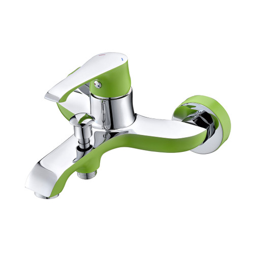 Ph2016-3Al Chrome & Green Bathtub Mixer