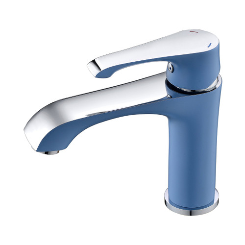 Ph2016-1As Chrome & Blue Basin Mixer