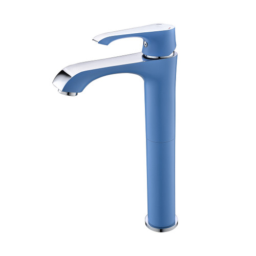 Ph2016-2As Chrome & Blue Basin Mixer