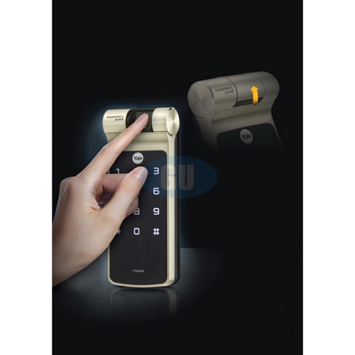 YALE BIOMETIC TUBULAR DEADBOLT DIGITAL DOOR LOCK YDD424