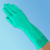  37-175 Ansell 37-175 13" Green Nitrile Flock Lined Gloves, 17 mil, 12/pr