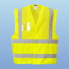   Portwest UC494 Class 2 Hi-Vis Yellow Half Mesh Safety Vest