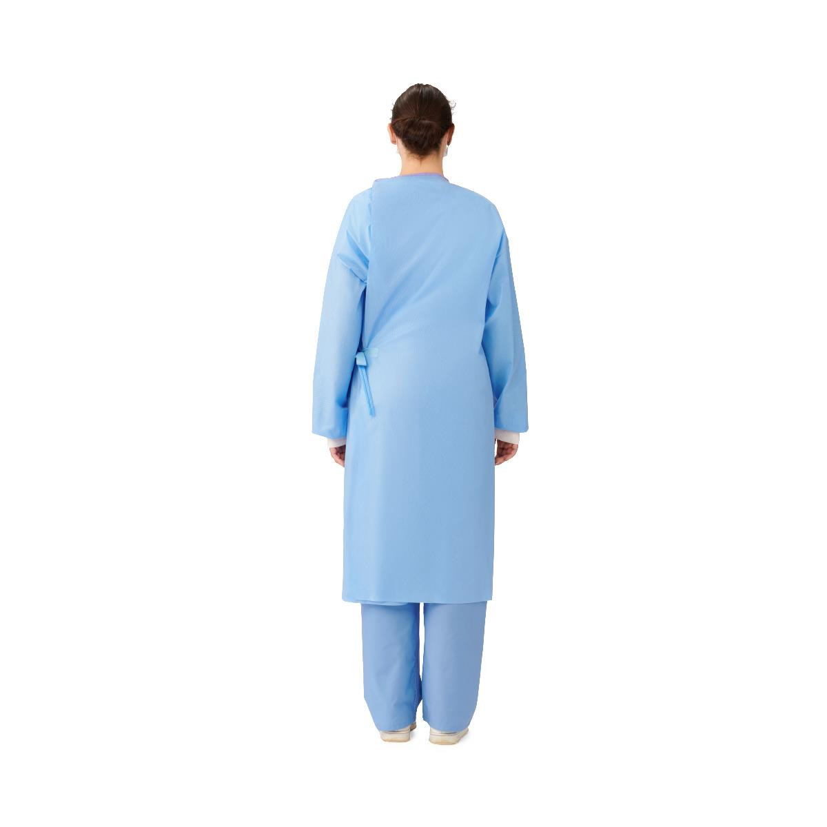 Medline Sirus Blue Sterile Surgical Gowns with Set-In Sleeves