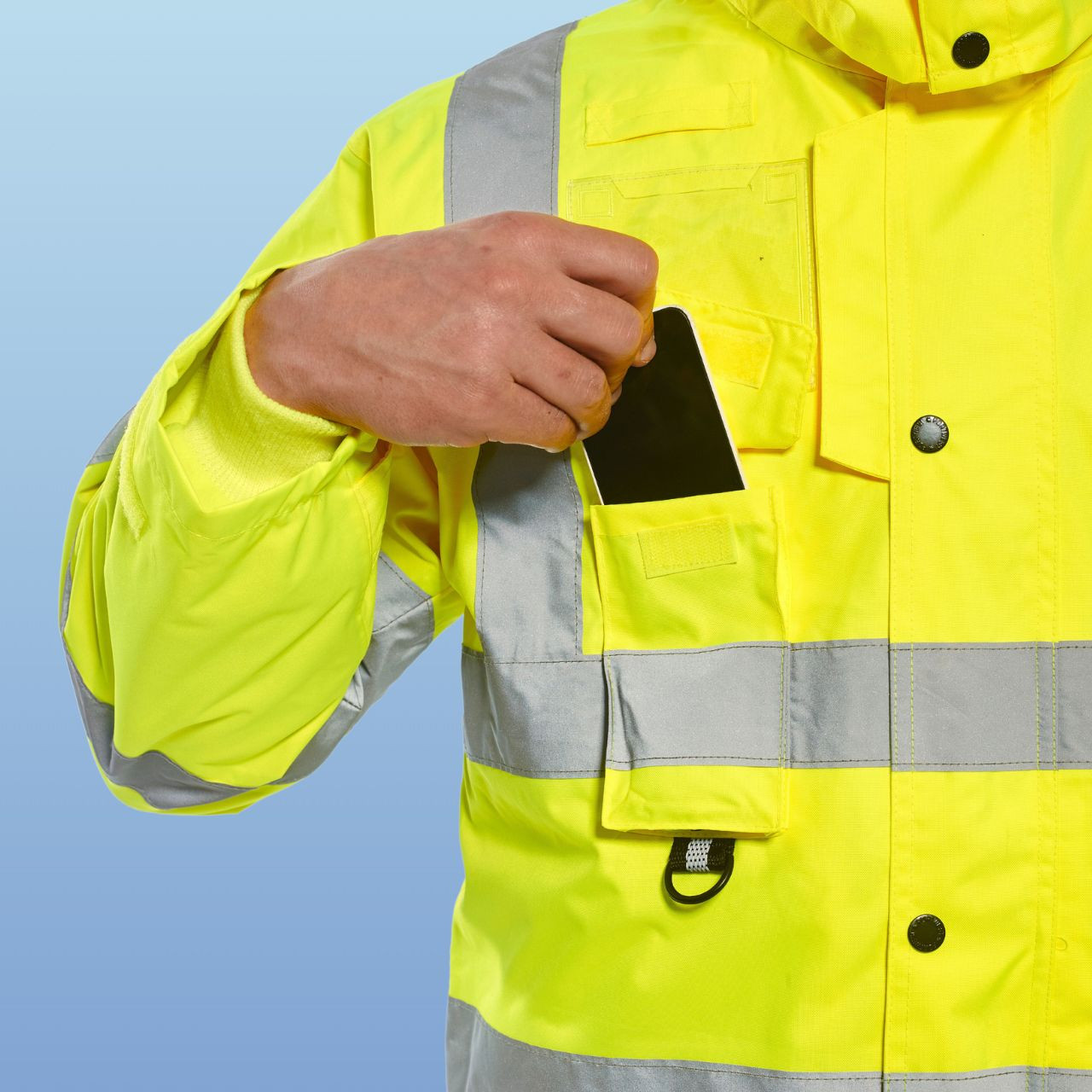 Portwest US427 Hi-Vis 7-in-1 Insulated Safety Jacket