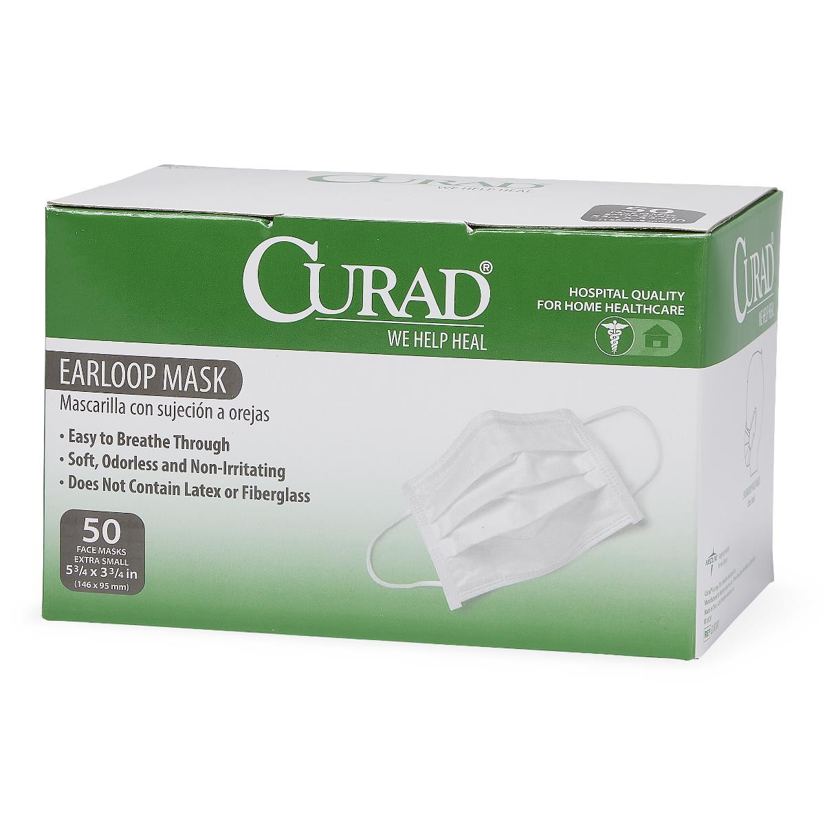 Medline CURAD Extra-Small Face Mask with Ear Loops (CUR380)
