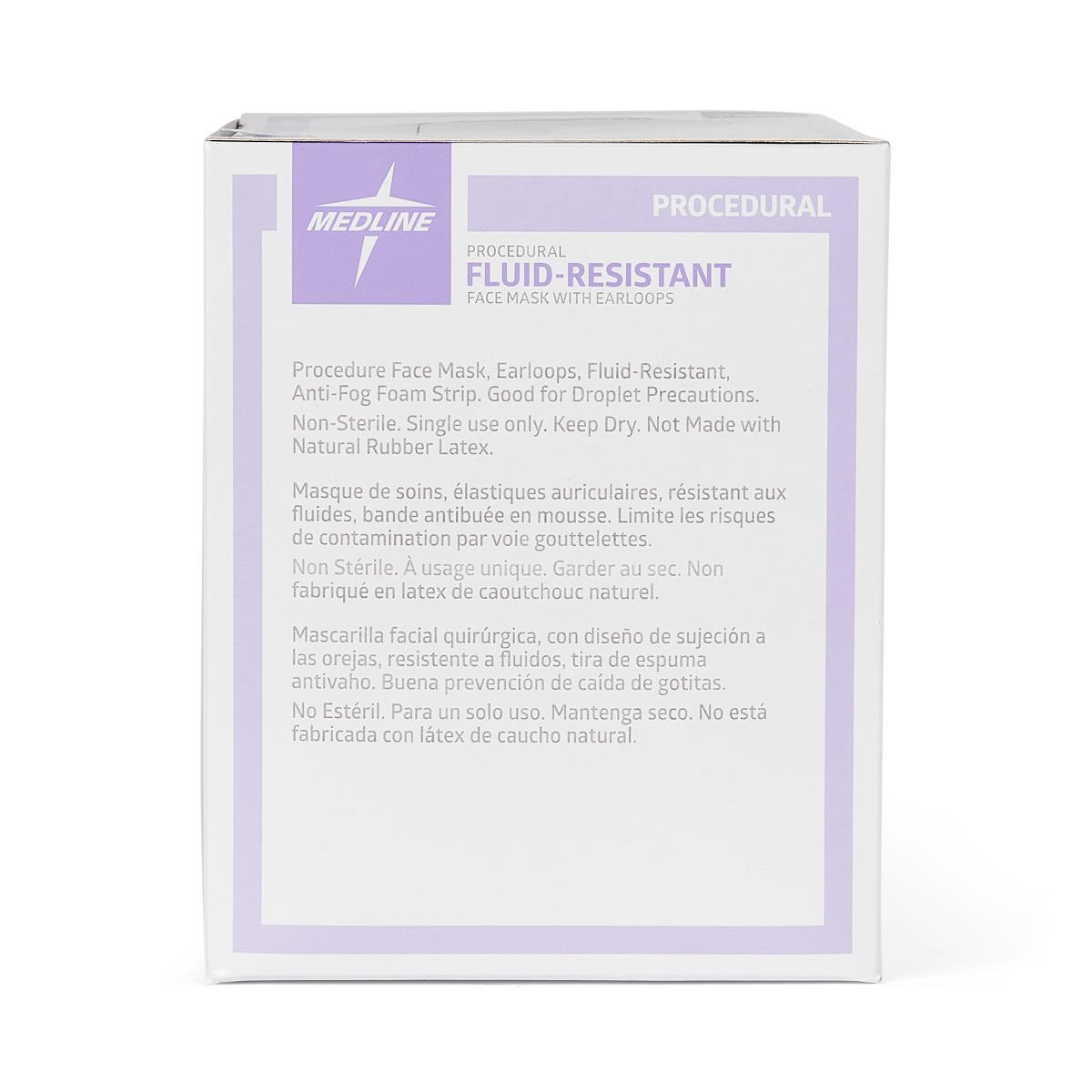Medline ASTM Level 1 Anti-Fog Procedure Face Mask (NON27408EL)
