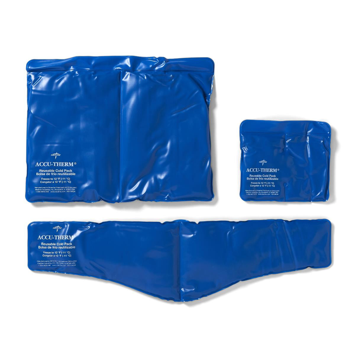 Medline Accu-Therm Vinyl Reusable Cold Packs, 5 sizes