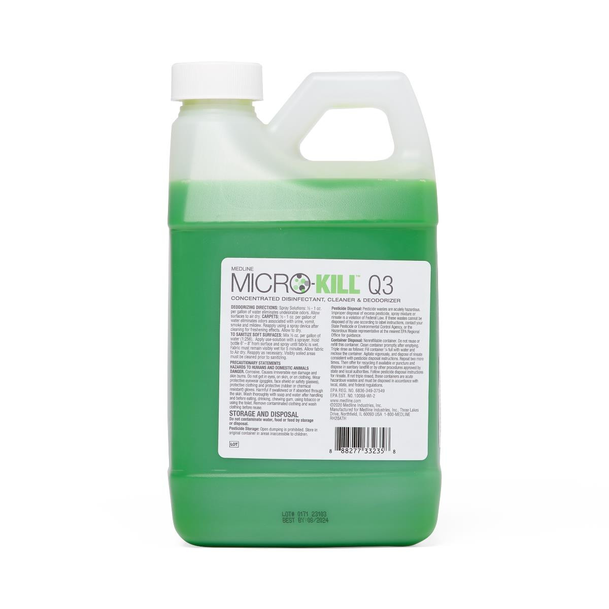 Medline Micro-Kill Q3 Quaternary Disinfectant Spray