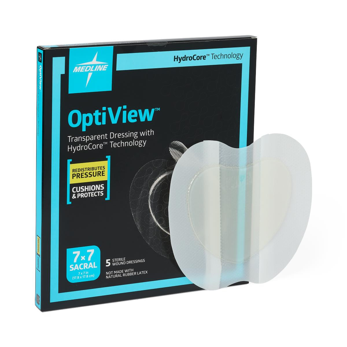 Medline OptiView Transparent Dressings with HydroCore