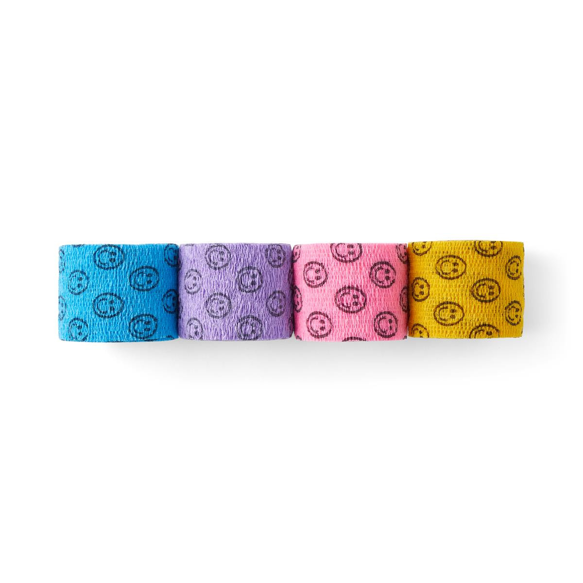 Medline CoFlex Self-Adherent Bandages, Smiley Face Design