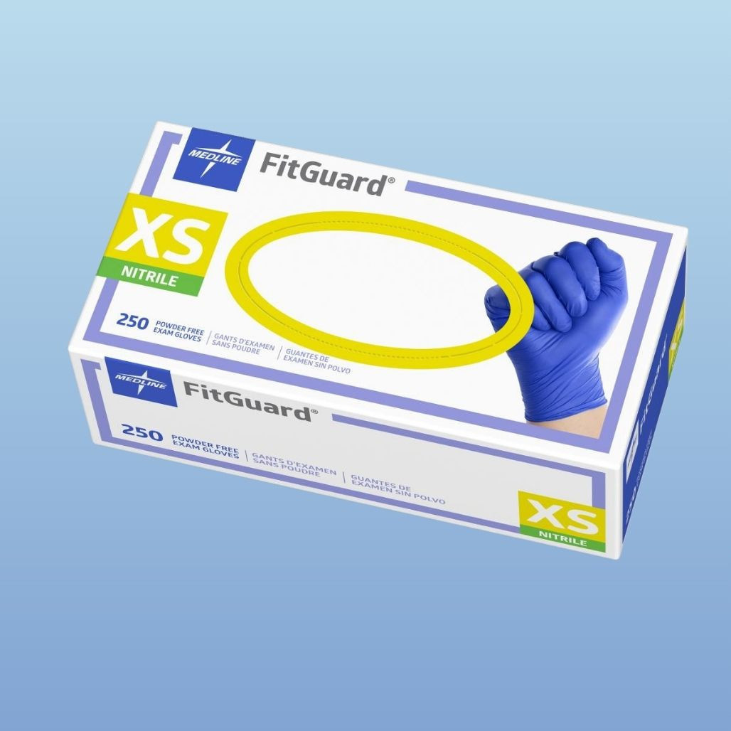Medline Industries Medline Fitguard Touch Nitrile Exam Gloves