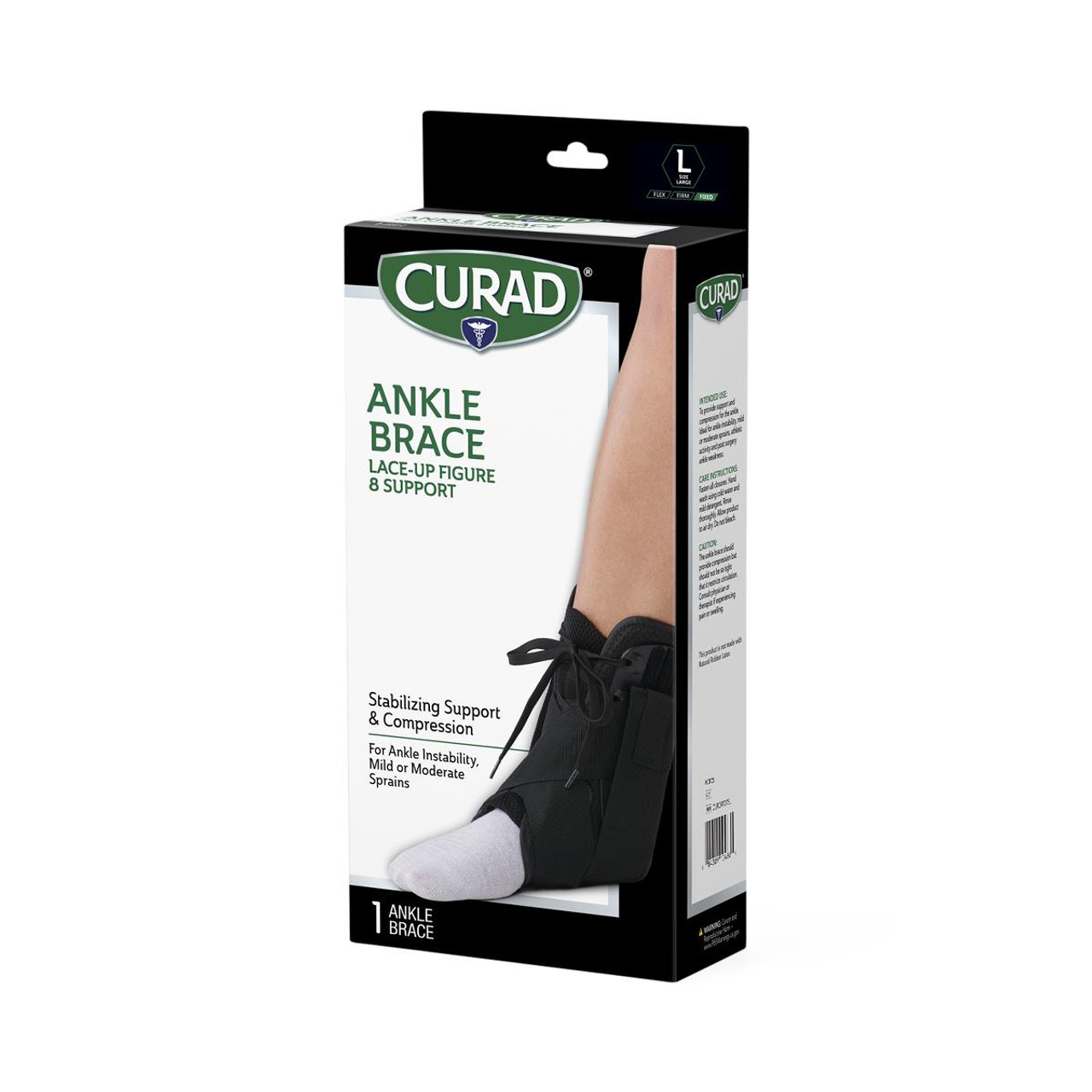 CURAD Lace-Up Figure-8 Ankle Brace, 4/case