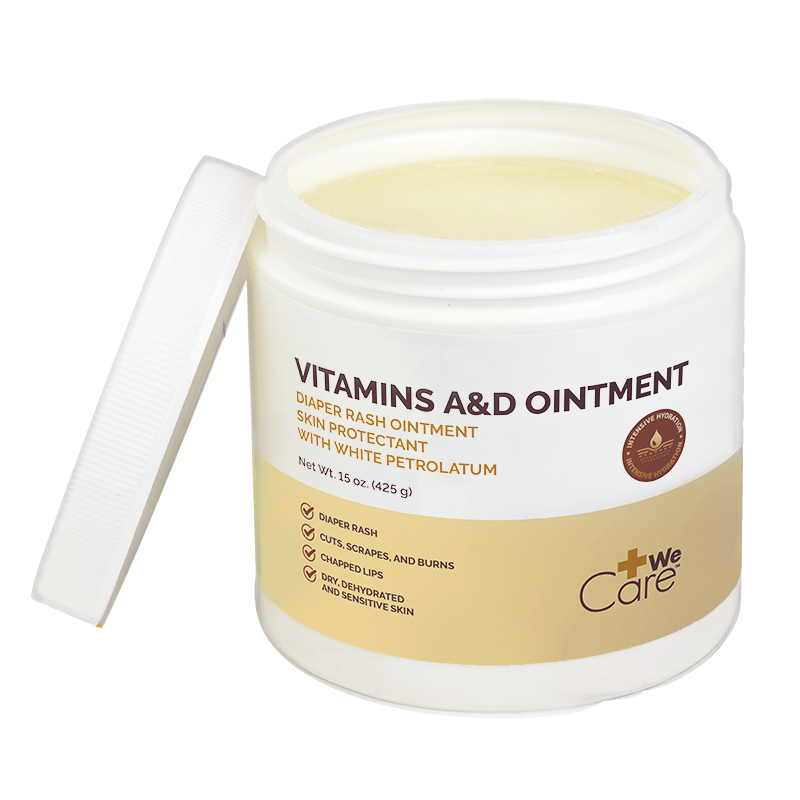Dynarex WeCare Vitamins A&D Ointment, 15 oz Jar