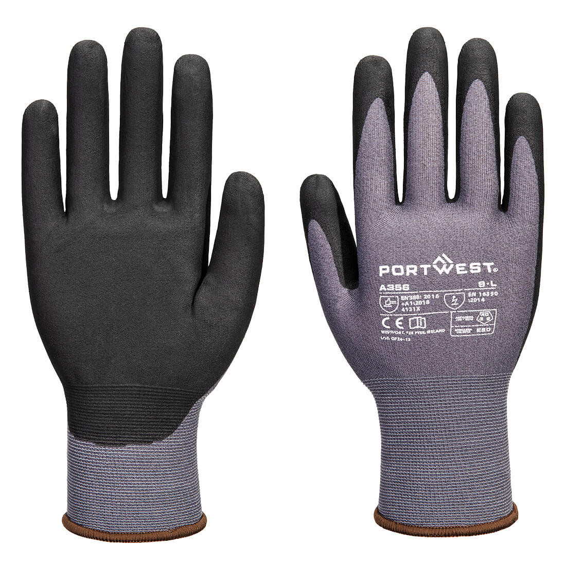 Portwest A356 ESD Nitrile Coated Work Glove