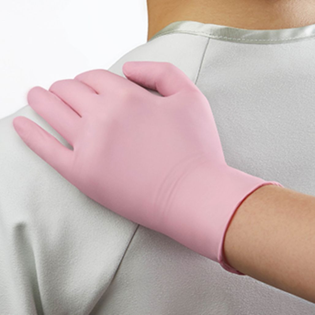 Medline Generation Pink Sense Nitrile Exam Gloves, XL, 230/box