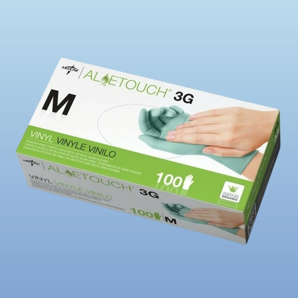 Vinyl Exam Gloves with Aloe Vera - Harmony Lab & Safety Supplies