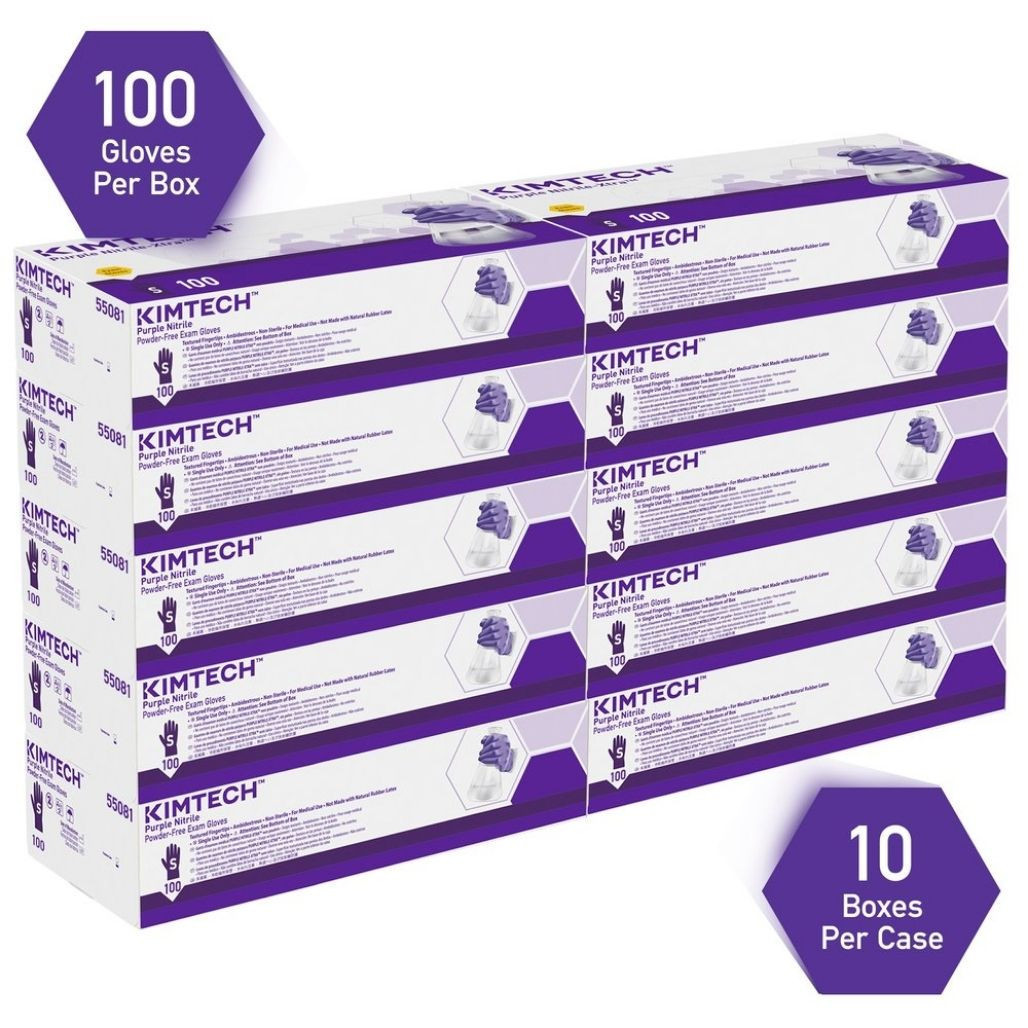 Purple Nitrile Exam Gloves by Kimberly Clark - Harmony Lab