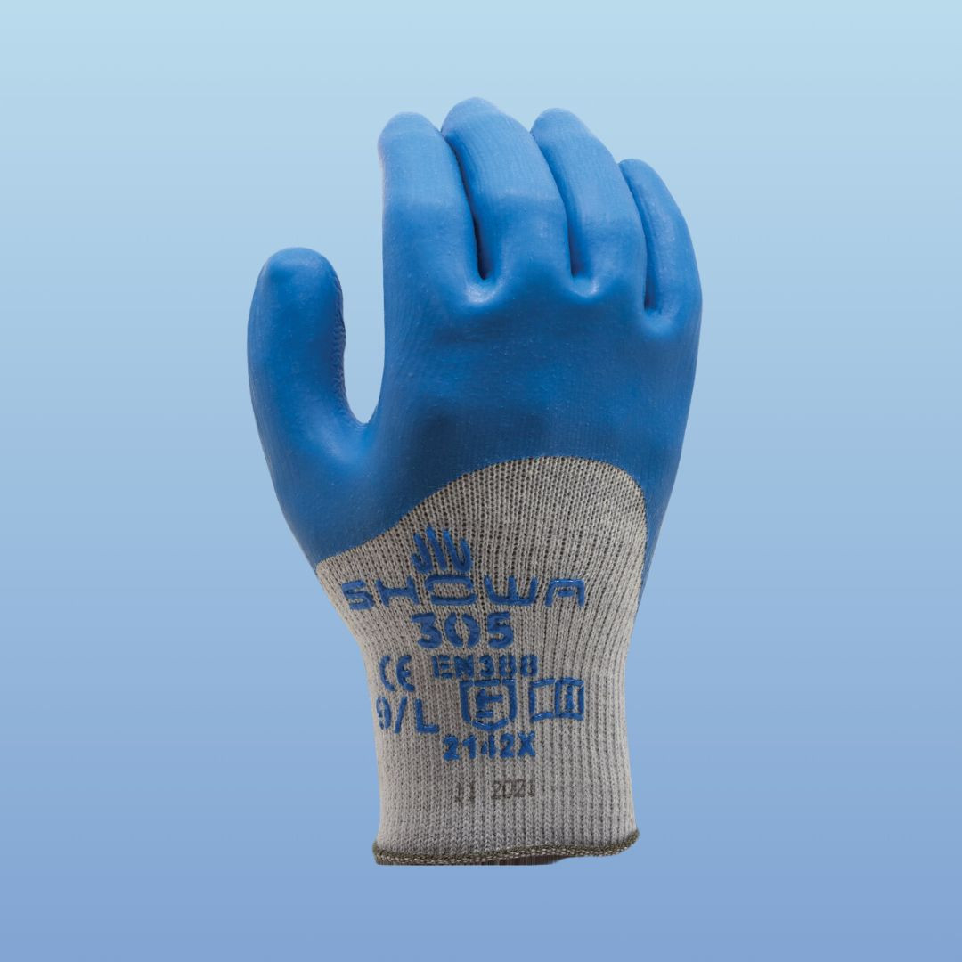 Showa Atlas 305 Xtra Textured Latex Palm Coated Glove at Harmony