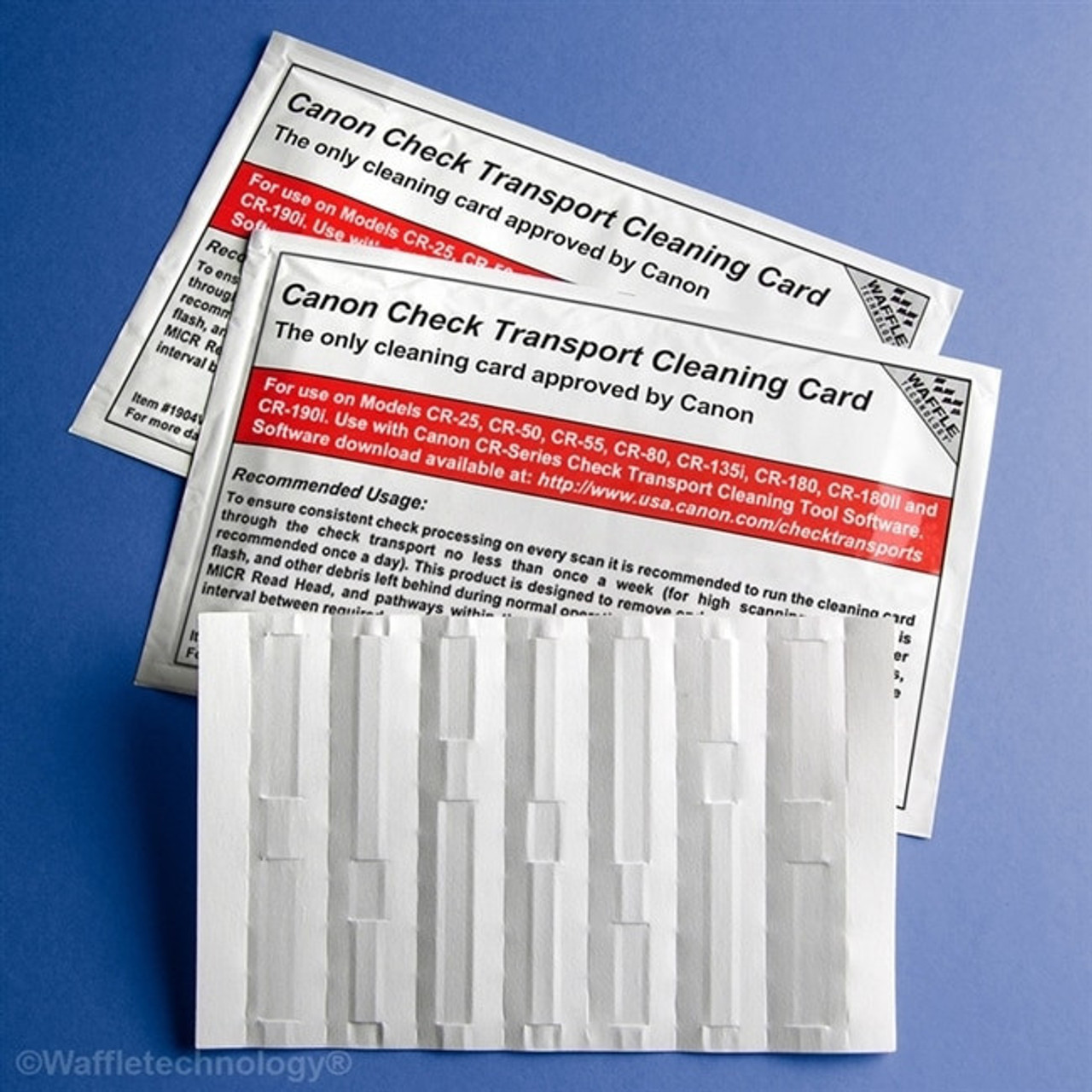 KICTeam KWCAN-C1B15WS Canon Check Scanner Cleaning Cards