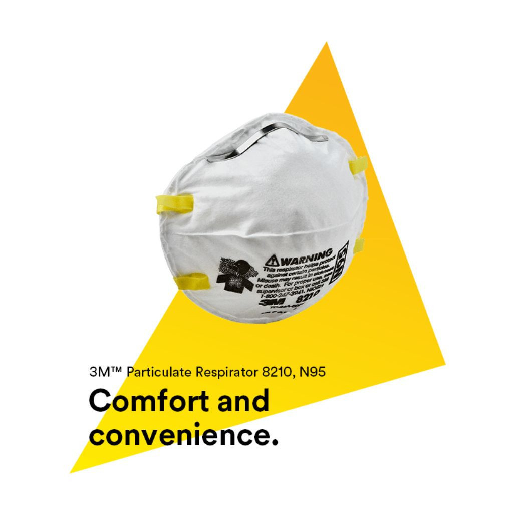 3M 8210 N95 Disposable Respirator - Harmony Lab & Safety Supplies