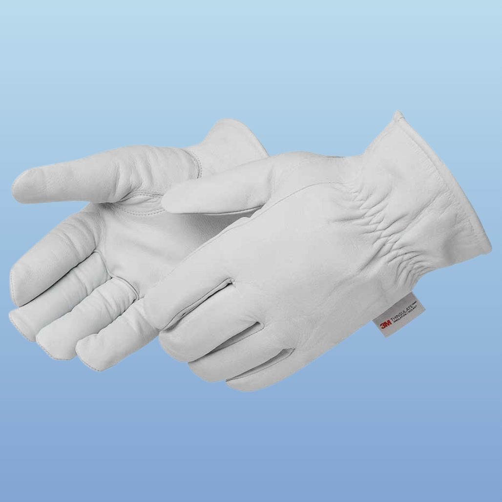 Insulated Goatskin Leather Work Gloves with 3M Thinsulate