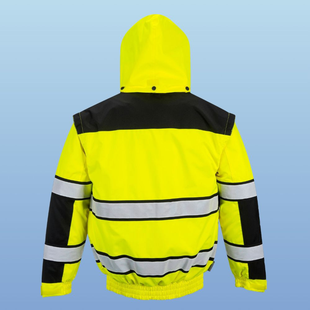 Portwest UC466 Class 3 Hi-Vis Classic Bomber Jacket