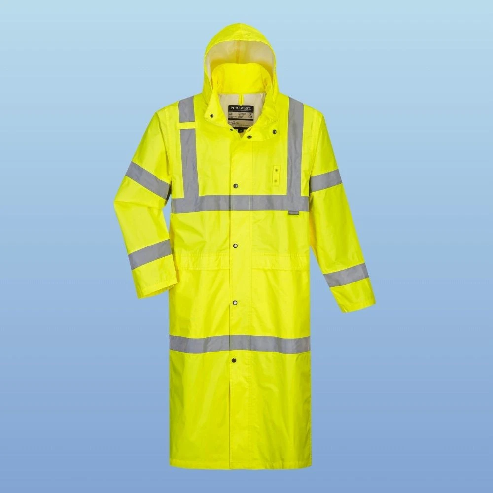 Portwest UH445 Class 3 Hi-Vis Rain Coat, 48