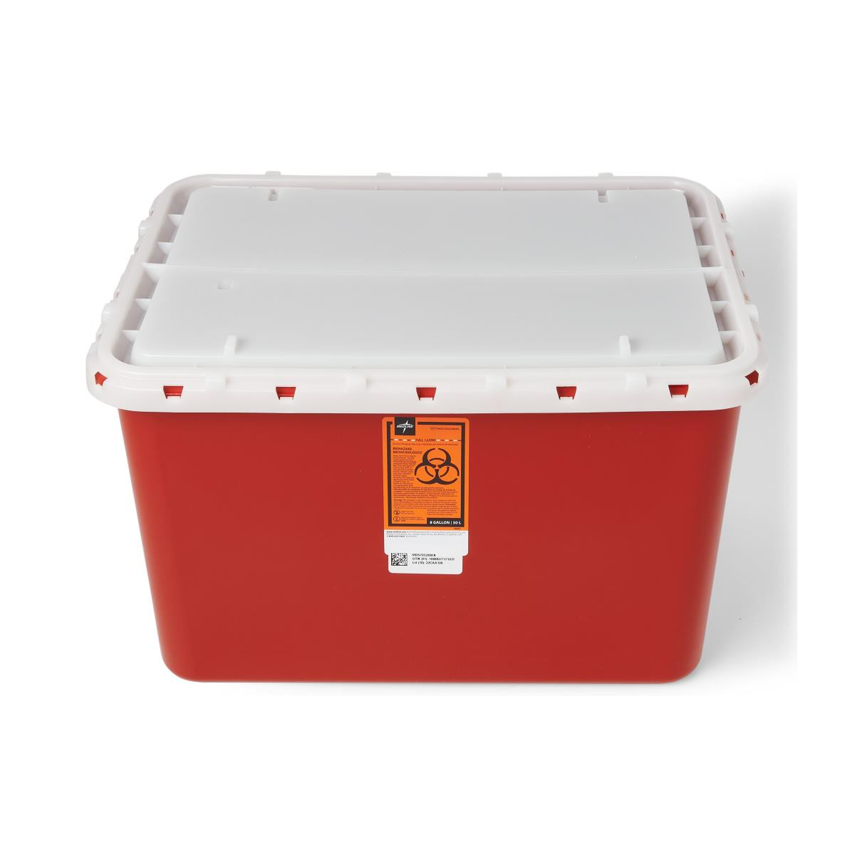 Medline MDS705202 Large Biohazard Sharps Containers, 8 or 18 gal
