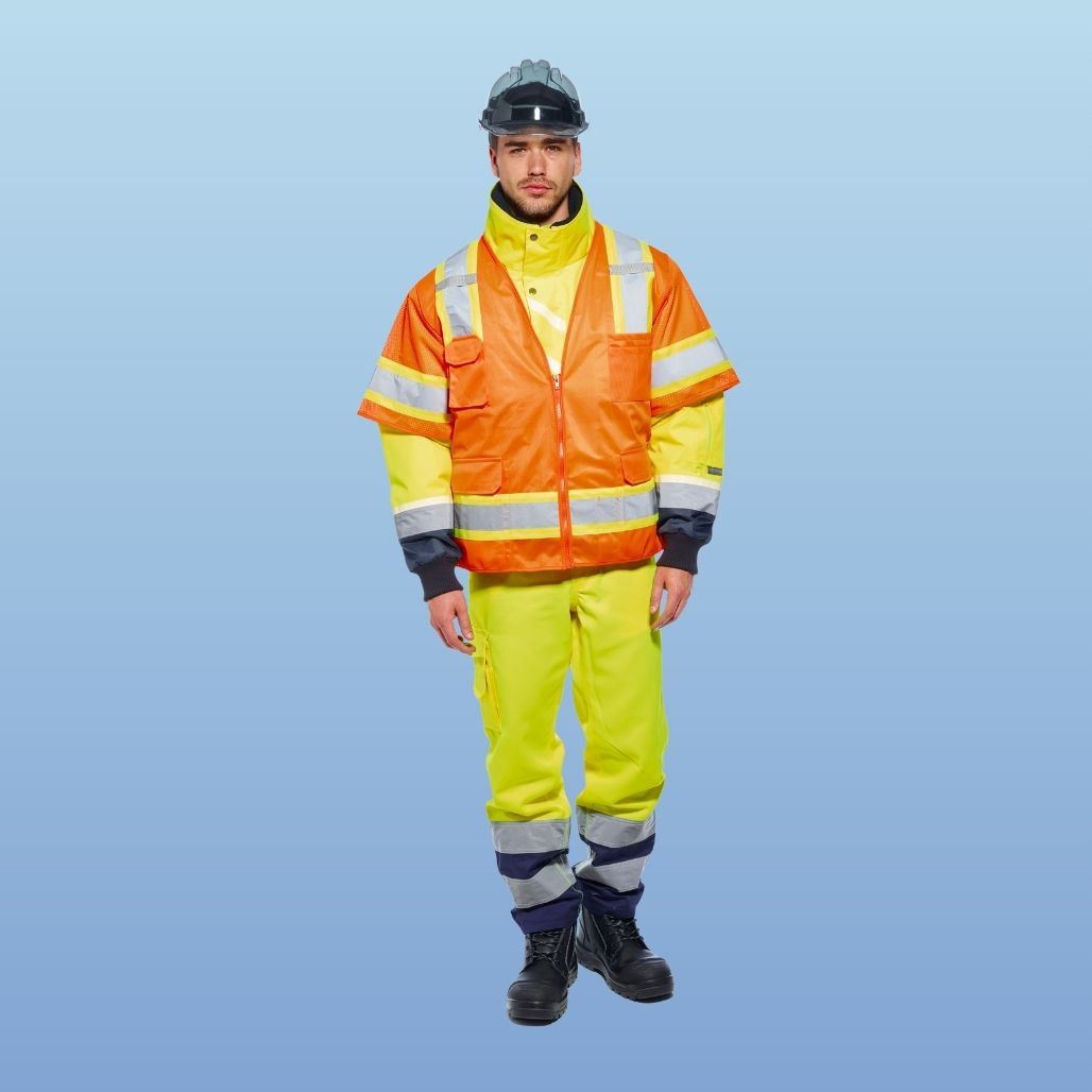 Portwest US373 Aurora Sleeved Hi-Vis Vest - ANSI Class 3