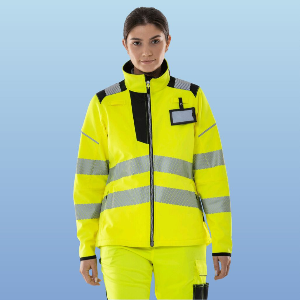 Portwest PW381 Ladies Hi-Vis Yellow Softshell Jacket