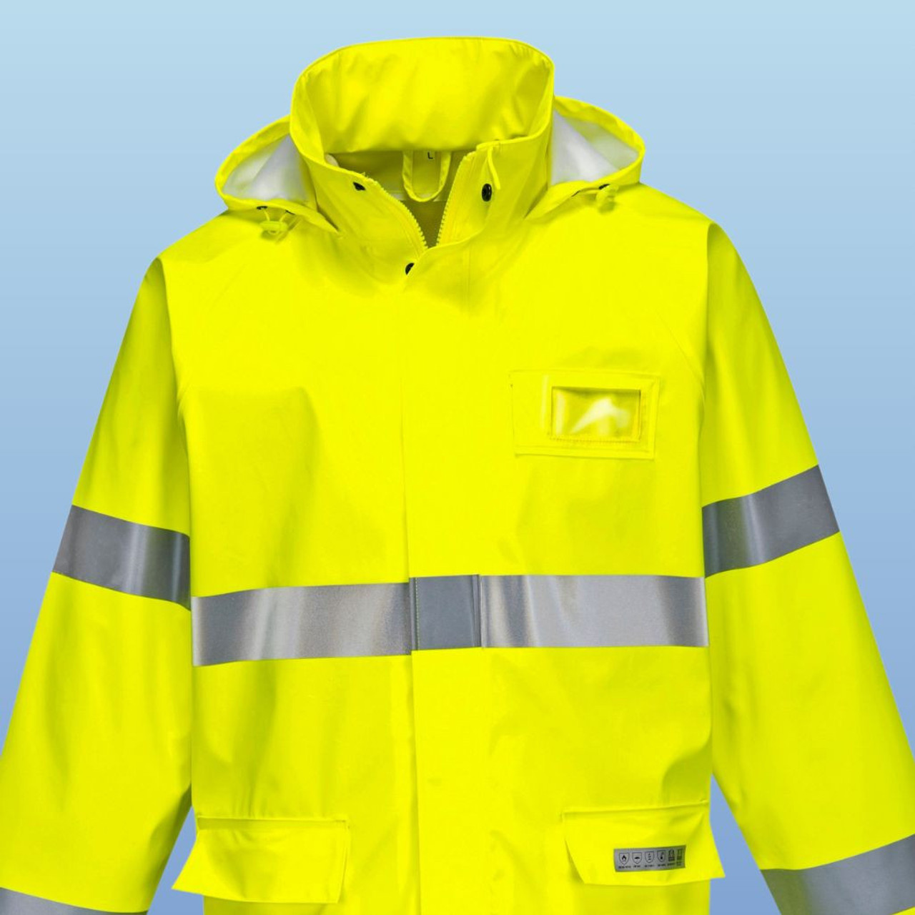 Portwest FR44 Class 3 Hi-Vis FR Rain Coat - 50