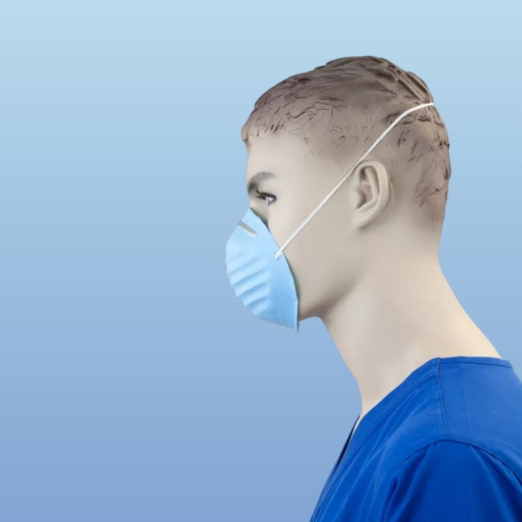 Dynarex 2203 Blue Molded Face Masks, 1000/case