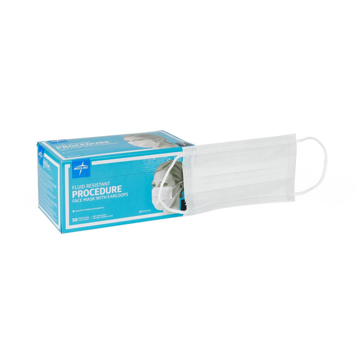 Medline ASTM Level 1 White Ear Loop Face Mask (NON27355)