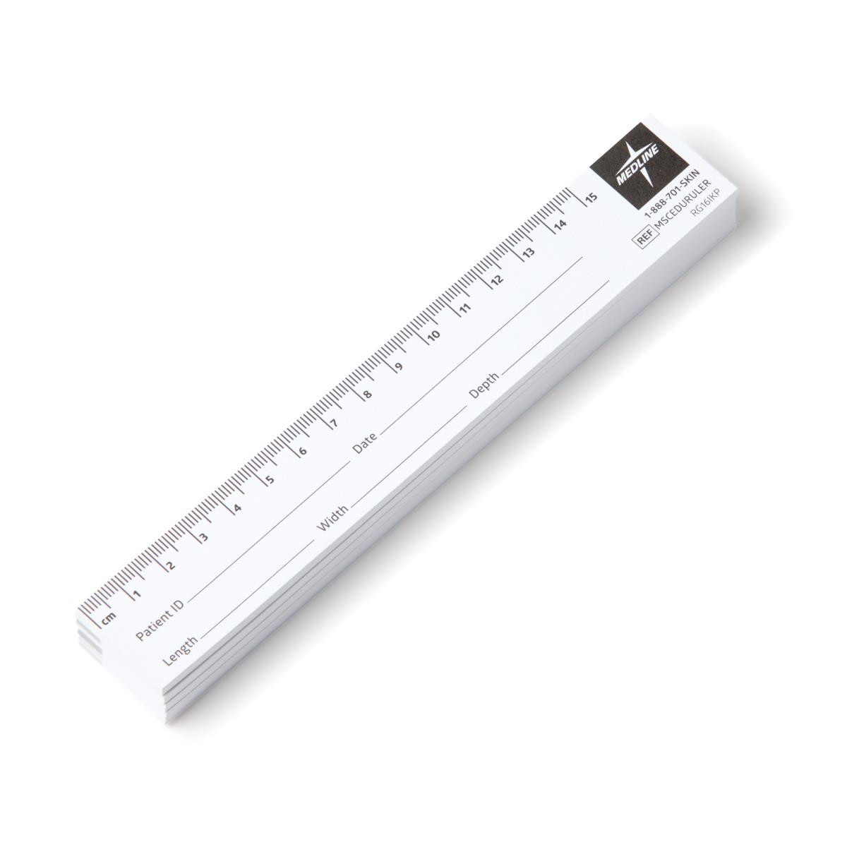 Medline Educare Paper Wound Ruler, 250/case