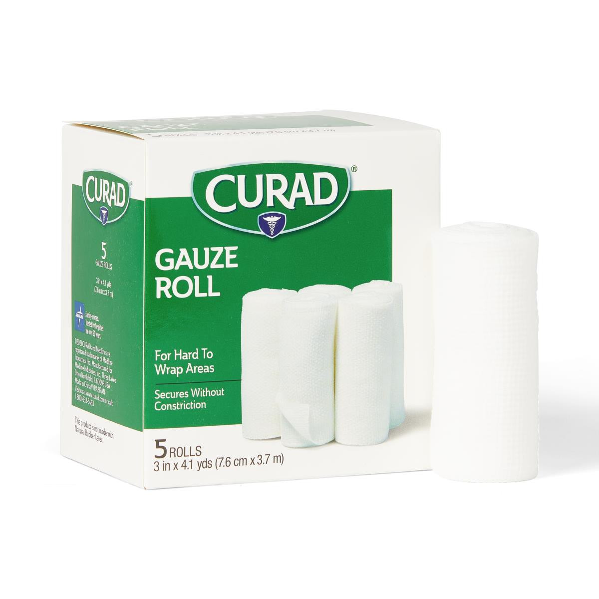 Stretch Gauze Bandage Rolls MED PRIDE 4in X 4.1 Yards - Pack Of 12 For First Aid & Wound Care C Table