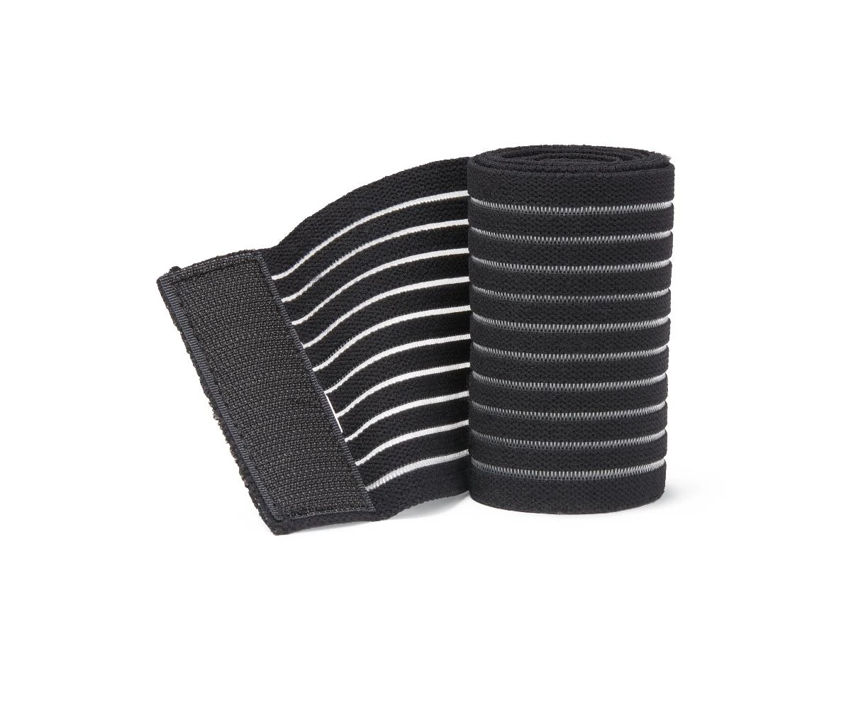 CURAD Figure-8 Elastic Ankle Wrap, Black, Universal Size, 4/case