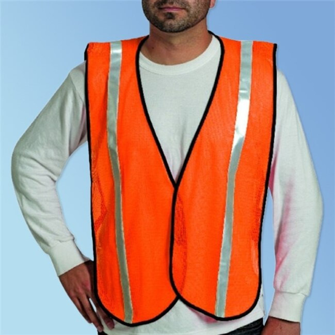 red mesh safety vest